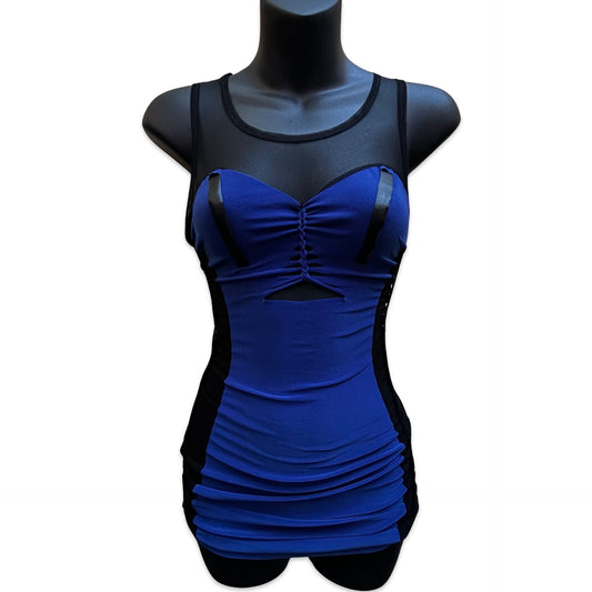Cyber Blue - Multi-way Mini Dress