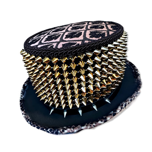 Stay Golden - Gold Studded Burlesque Festival Circus Top Hat